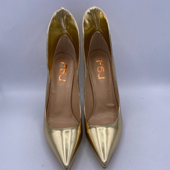 FSJ Pointy Toe Sexy Prom Stilettos Pumps - Picture 2 of 10